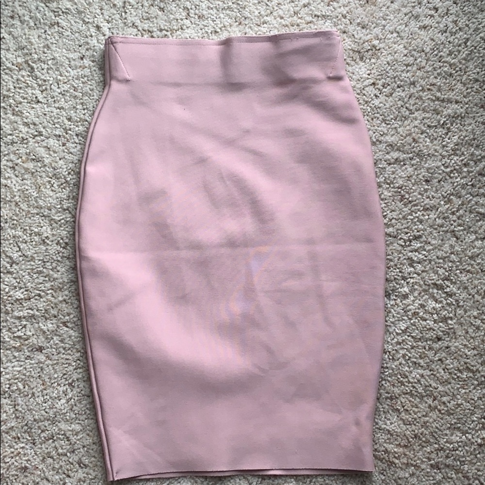 Light Pink bandage skirt from Fashion Nova